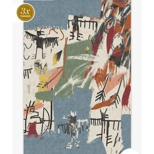 Jean-Michel Basquiat City Of Angels Blue Multicolor Rug